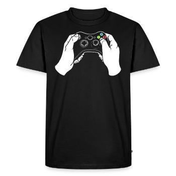 Gaming Controllers - Men's Premium Organic T-Shirt - black - Front - Nico (187cm)