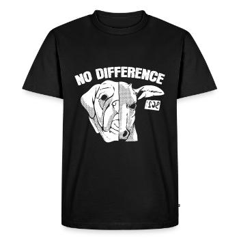 Défenseur des animaux des vaches et des chiens - T-shirt Premium bio Homme - noir - Devant - Nico (187cm)