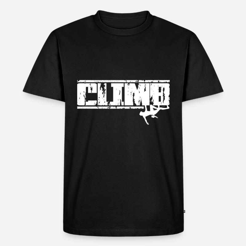 Klettern - Männer Premium Bio T-Shirt - Schwarz