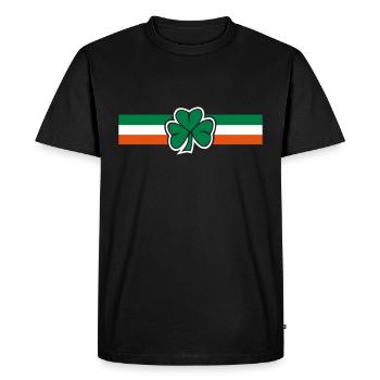 ireland clover flag - T-shirt Premium bio Homme - noir - Devant - Nico (187cm)