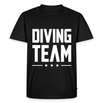 Équipe de plongée - T-shirt Premium bio Homme - noir - Devant - Nico (187cm)