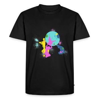 Kin-ball - Men's Premium Organic T-Shirt - black - Front - Nico (187cm)