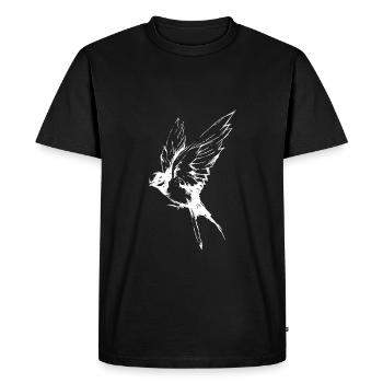 oiseau - T-shirt Premium bio Homme - noir - Devant - Nico (187cm)