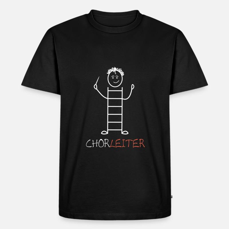 Chorleiter - Männer Premium Bio T-Shirt - Schwarz