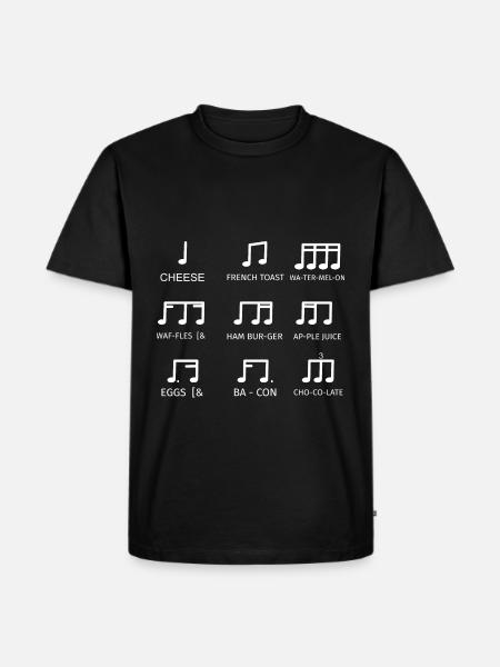 taktangabe früchte - Männer Premium Bio T-Shirt - Schwarz