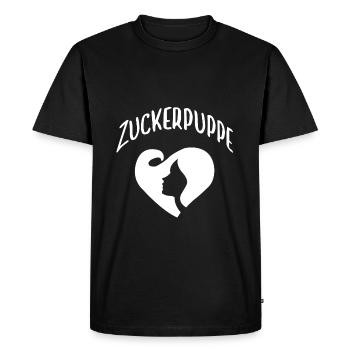 Sugar doll doll Cute girl Girly - Men's Premium Organic T-Shirt - black - Front - Nico (187cm)