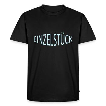 Pièce unique - T-shirt Premium bio Homme - noir - Devant - Nico (187cm)