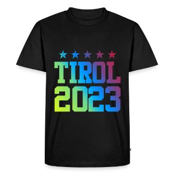 Tyrol 2023 - T-shirt Premium bio Homme - noir - Devant - Nico (187cm)