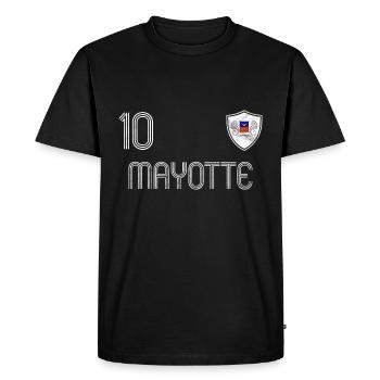 Mayotte Équipe de football - T-shirt Premium bio Homme - noir - Devant - Nico (187cm)
