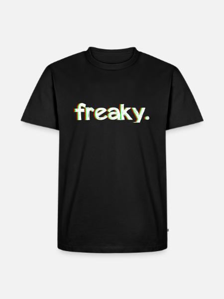 freaky. - Men's Premium Organic T-Shirt - black