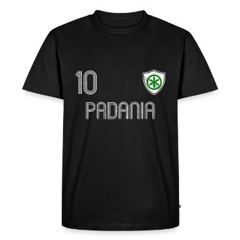 Padania Football Team - Men's Premium Organic T-Shirt - black - Front - Nico (187cm)