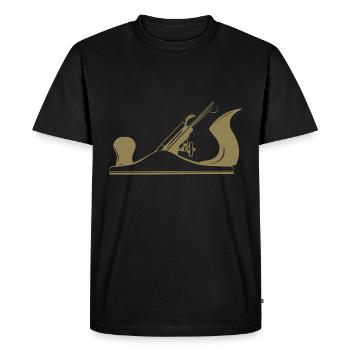 Schreiner Tool Planer Design - Men's Premium Organic T-Shirt - black - Front - Nico (187cm)