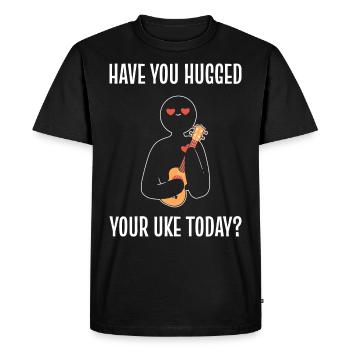 Ukulele - Men's Premium Organic T-Shirt - black - Front - Nico (187cm)