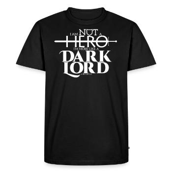 Je ne suis pas un héro - T-shirt Premium bio Homme - noir - Devant - Nico (187cm)