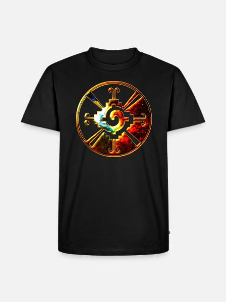 Hunab Ku - Galactic Butterfly - The Creator - Men's Premium Organic T-Shirt - black