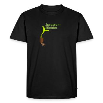 Cultivateurs de germes - T-shirt Premium bio Homme - noir - Devant - Nico (187cm)