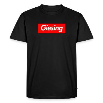 Giesing - T-shirt Premium bio Homme - noir - Devant - Nico (187cm)