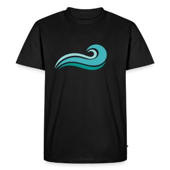Onde - T-shirt Premium bio Homme - noir - Devant - Nico (187cm)