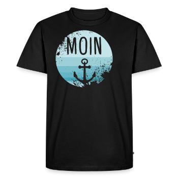 Moin Anchor Nord Allemagne Nord Hambourg Cadeau - T-shirt Premium bio Homme - noir - Devant - Nico (187cm)