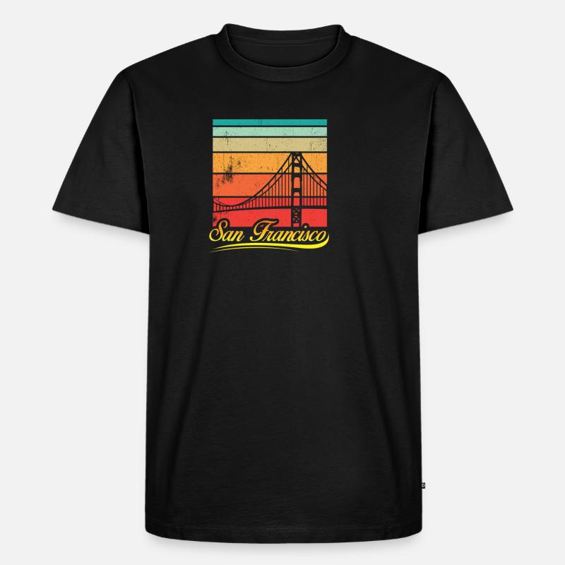 San Francisco - Männer Premium Bio T-Shirt - Schwarz