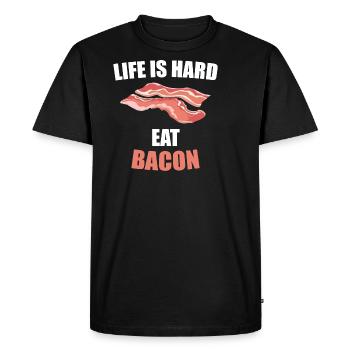 jambon - T-shirt Premium bio Homme - noir - Devant - Nico (187cm)