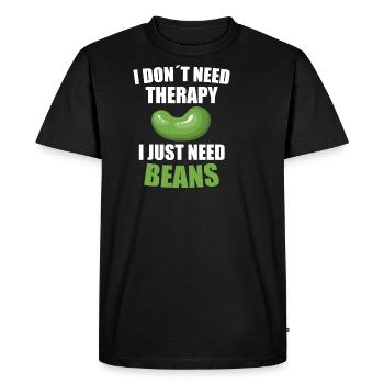 haricots - T-shirt Premium bio Homme - noir - Devant - Nico (187cm)