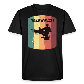 Tae Kwon Do - Taekwondo - Cadeau d'arts martiaux - T-shirt Premium bio Homme - noir - Devant - Nico (187cm)