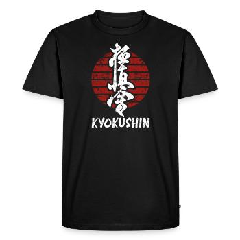 Kyokushin Kyokushinkai Karate - Men's Premium Organic T-Shirt - black - Front - Nico (187cm)