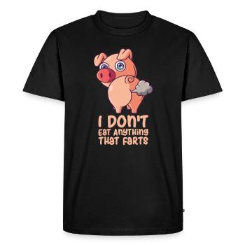 Végétarien drôle Végétarisme Veggi Vegan - T-shirt Premium bio Homme - noir - Devant - Nico (187cm)