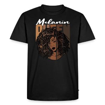 Melanin Queen Proud Strong Black Woman Gift - Men's Premium Organic T-Shirt - black - Front - Nico (187cm)