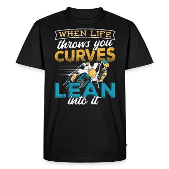 Motorcycle motorcycle vehicle scooter - T-shirt Premium bio Homme - noir - Devant - Nico (187cm)