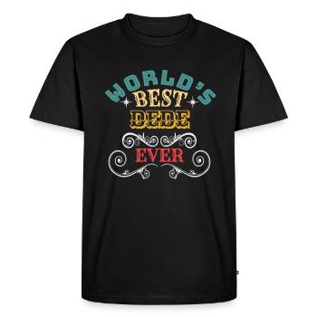 Meilleur dede du monde - T-shirt Premium bio Homme - noir - Devant - Nico (187cm)