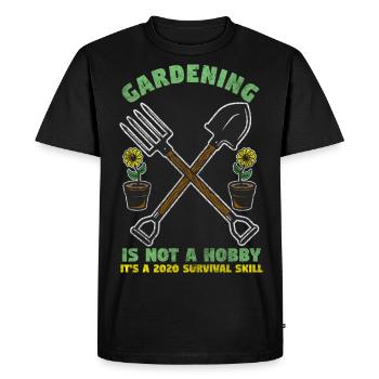 Gardeners Gardeners Rake - Men's Premium Organic T-Shirt - black - Front - Nico (187cm)