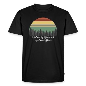 Forêt nationale William B. Bankhead - T-shirt Premium bio Homme - noir - Devant - Nico (187cm)
