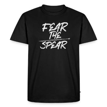 Angler - Men's Premium Organic T-Shirt - black - Front - Nico (187cm)