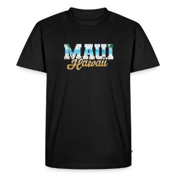 Hawaii Maui Vacation Aloha Summer Hawaiian Gift - Men's Premium Organic T-Shirt - black - Front - Nico (187cm)