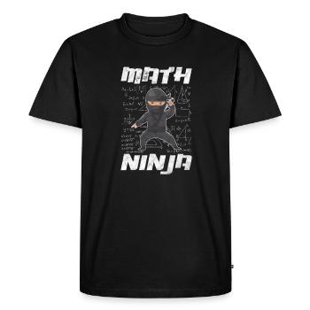 Mathematics - Men's Premium Organic T-Shirt - black - Front - Nico (187cm)