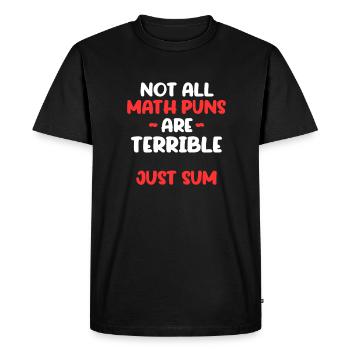 Mathematics - Men's Premium Organic T-Shirt - black - Front - Nico (187cm)