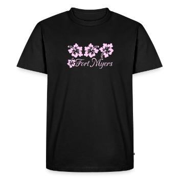 Florida - Men's Premium Organic T-Shirt - black - Front - Nico (187cm)