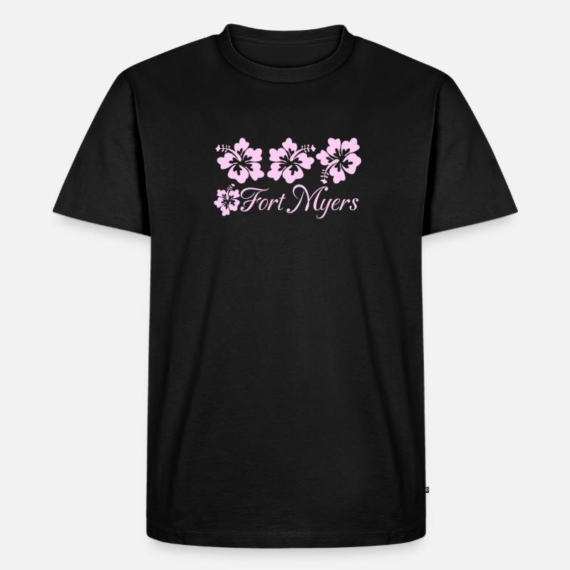 Florida - Männer Premium Bio T-Shirt - Schwarz