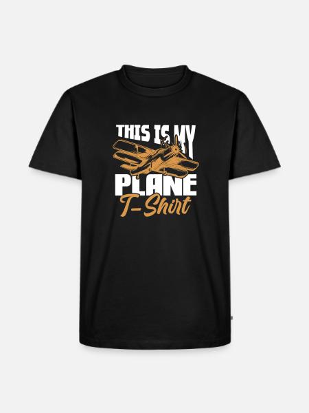 Pilot Airplane Flying Flyer Gift - Men's Premium Organic T-Shirt - black