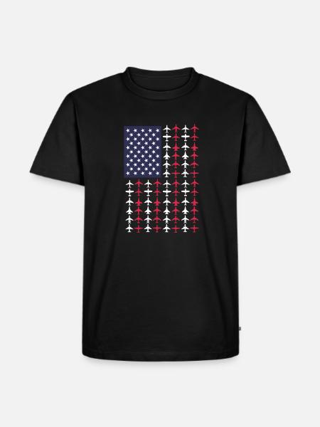 Pilot Airplane Flying Flyer Gift - Men's Premium Organic T-Shirt - black