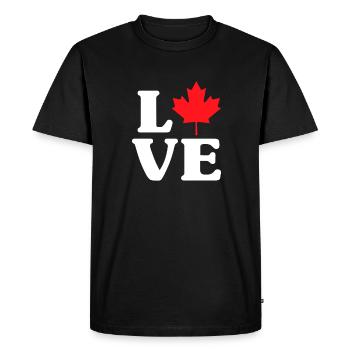 Canada - T-shirt Premium bio Homme - noir - Devant - Nico (187cm)