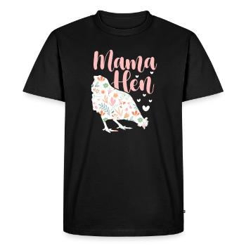 Chicken Farm Poultry Rooster Chickens Gift - Men's Premium Organic T-Shirt - black - Front - Nico (187cm)