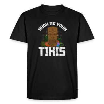 Hawaii Vacation Aloha Summer Hawaiian Gift - Men's Premium Organic T-Shirt - black - Front - Nico (187cm)