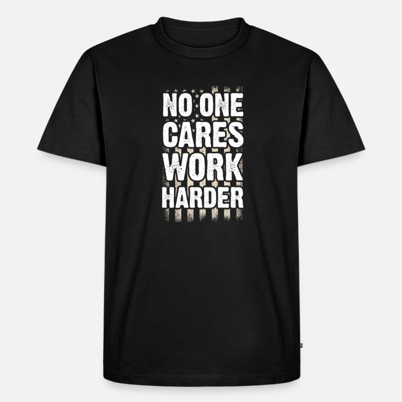 Motivation - Männer Premium Bio T-Shirt - Schwarz