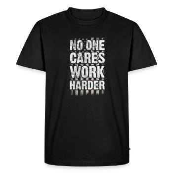Motivation Motiver Carrière Dire Cadeau - T-shirt Premium bio Homme - noir - Devant - Nico (187cm)