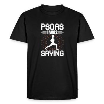 Physiotherapist - Men's Premium Organic T-Shirt - black - Front - Nico (187cm)