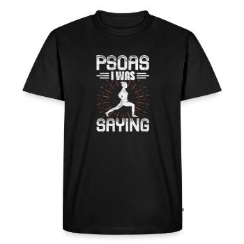 Physiothérapeute Physiothérapie Physio Cadeau - T-shirt Premium bio Homme - noir - Devant - Nico (187cm)