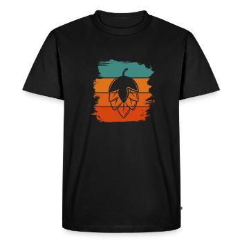 Bière Alcool Brasserie Brasserie Tasse de bière Cadeau - T-shirt Premium bio Homme - noir - Devant - Nico (187cm)